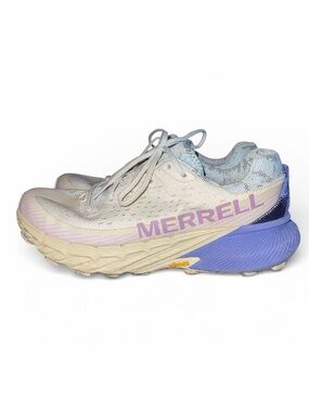 Merrell Agility Peak 5 Trail Running Shoes - White/Soft Coral